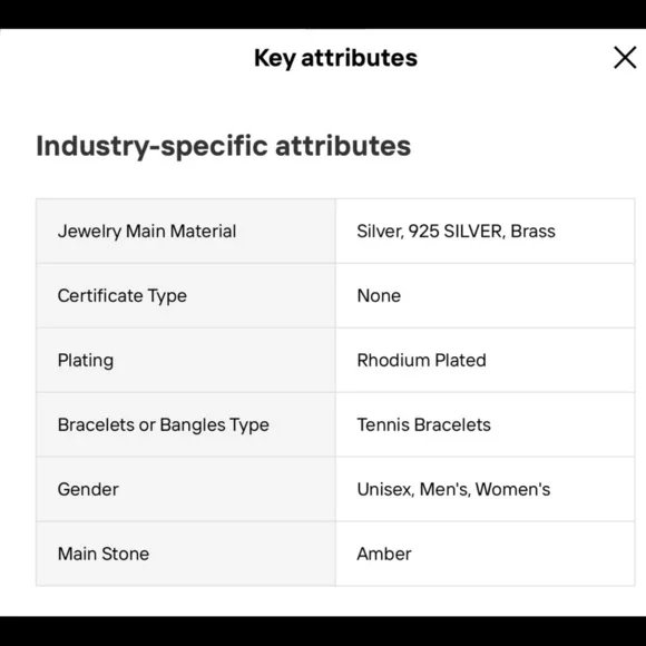 Sterling Silver Amber bracelet - Picture 9 of 9